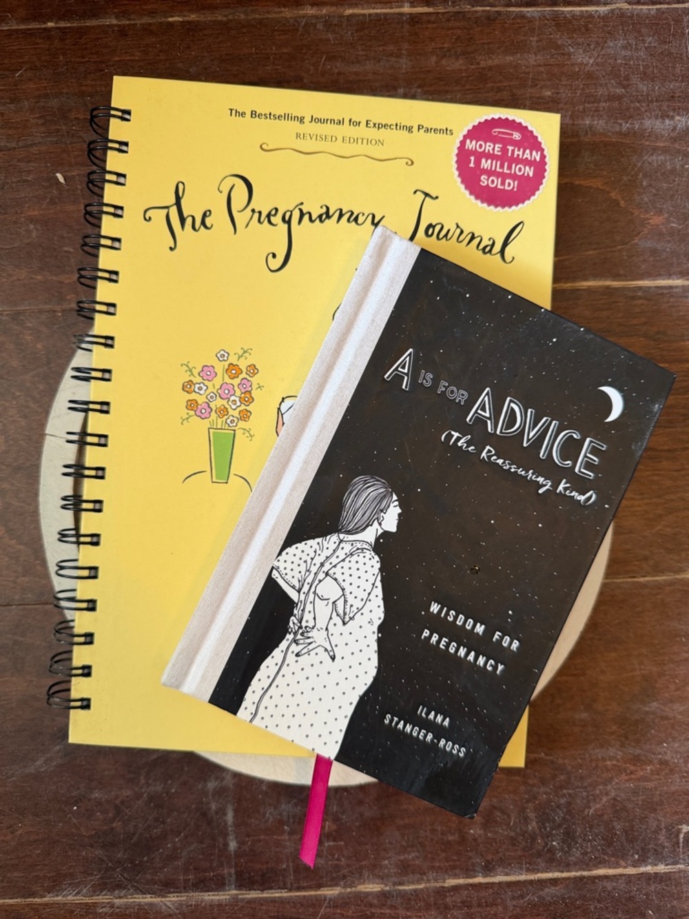A is for Advice & Yellow Pregnancy Journal Bundle - Black + Yellow